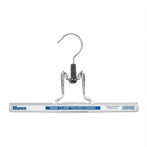 Mawa Clamp Trouser Hanger Mawamat Metal 26Cm Silver Pack Of 5 - Product Image 2