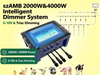 Variateur de lumière avec signal RS485, programmation par table de temps, fonctionnement par variation de tension 0-10V/Triac, garantie de 3 ans