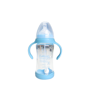 Manufacture High Quality 240ml/8oz Wide Neck Borosilicate Baby <strong>Glass</strong> <strong>Feeding</strong> <strong>Bottle</strong> With Silicone Nipple - Product Image 5