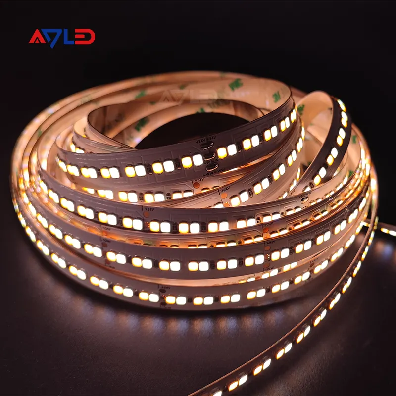 Cct Led Strip Lights Smd 2835 Dc 24V Verstelbare 2700K-6500K Flexibele Lichtstrips 16.4ft Niet-Waterdicht Voor Kast