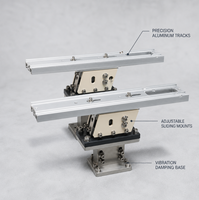 Alimentateur vibrant linéaire à double niveau pour moteur PLC personnalisable, rail avec fentes de montage réglables, systèmes d'alimentation de précision 220V