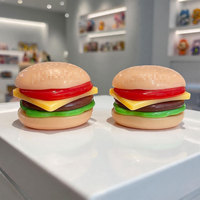 Jouet sensoriel Squishy Burger, jouet anti-stress à remontée lente, jouet souple et extensible pour enfants et adultes, cadeau pour fêtes et événements