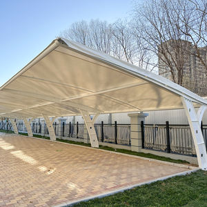 होटल विला के लिए आधुनिक आउटडोर धातु शेड बिल्डिंग किट pvdf ptff ptfe वाटरप्रूफ कार्पोर्ट - Product Image 2