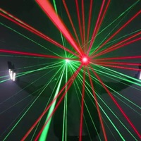 Disfraz de Robot Láser LED Recargable, Material Acrílico Cyberpunk, Luz Verde, para Navidad, Espectáculos, DJ, Club, Fiesta