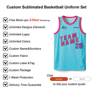 ओम बास्केटबॉल वर्दी सेट कस्टम फैक्टरी व्यक्तिगत टीम सबलिमिनेशन जर्सी क्लब और स्कूलों के लीग के लिए तेजी से उत्पादन - Product Image 2