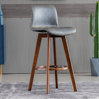 Bar stühle Antik Retro Village Rustikal Luxus Home Leder Küche Hoch Moderne Möbel Bar Stuhl Holz hocker für Steht isch