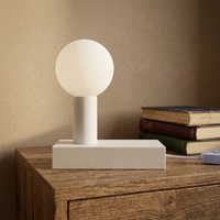 Lampe de bureau moderne blanche flexible, style classique, base en métal, lampe LED de table pour chambre à coucher