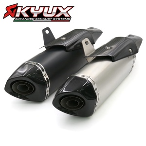Para Honda <span class=keywords><strong>Forza750</strong></span> NSS750 ADV750 X-ADV NSS 750 2017-2024: Silenciador de escape de motocicleta con punta de carbono inoxidable y línea de conexión (Slip-On) - Product Image 1