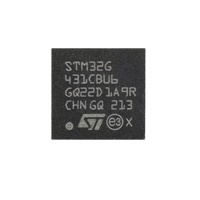 Microcontrolador STM32G431CBU6 de 32 Bits para Cortex-M4F, 128 KB de Memoria Flash, Paquete 48-UFQFPN, Componentes Electrónicos