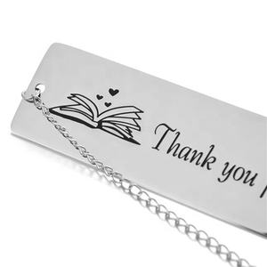 Yiwu Aceon – Message d'amour en acier inoxydable, chaîne estampillée, gland lié, coeur, charme, Rectangle, texte, livre, marque, grande étiquette - Product Image 2