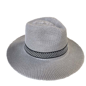 Herren Outdoor Panama Strohhut Breite Krempe <span class=keywords><strong>Hand</strong></span> gezeichnet bedrucktes Papier Atmungsaktives Band Band Beach Style Frühling Sommer Floppy Hut - Product Image 3