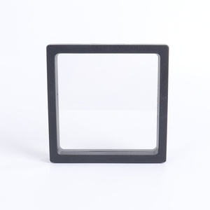 Wholesale Custom Transparent Plastic PE Film 3D Floating Frame Square/Round Shape Jewelry Packaging Display <b>Boxes</b> Cases Storage - Product Image 5