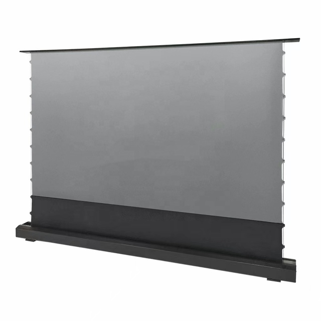 72 ~150 Inch 16:9 UHD Motorized Floor Rising ALR Screen for Laser Projector Ultra Short Throw Movie Projection Screen
