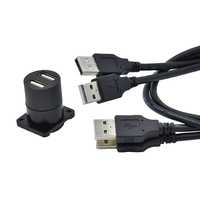 Connecteurs prise Usb Micro et Type C IP67, 2.0, 3.0, pour montage sur panneau, femelle, mâle, Pcb, câble étanche
