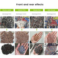 99% tasa de reciclaje automático CR800 Cable de chatarra planta de reciclaje de alambre máquina granuladora de cobre separador de cobre precio de la máquina