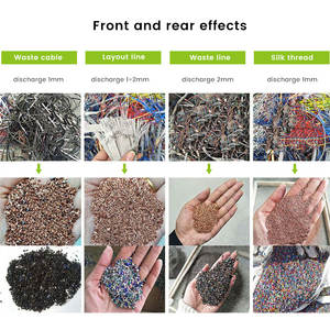 99% tasa de reciclaje automático CR800 Cable de <span class=keywords><strong>chatarra</strong></span> planta de reciclaje de alambre máquina granuladora de cobre separador de cobre <span class=keywords><strong>precio</strong></span> de la máquina - Product Image 6