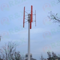 Énergie renouvelable, générateur éolien 10KW, éolienne verticale triphasée avec pales en verre/basalte, sortie 96V-380V, certification CE