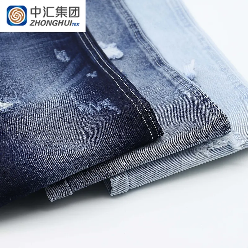 100% Cotton 11.5 Oz Trọng Lượng Cao Indigo Blue Denim Jeans Vải Cho Quần Jean