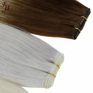 FH Genius Weft Manufacture Double Weft Raw Virgin Straight Hair Ultra Thin Genius Weft Extension