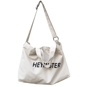 Hot Sale Women's Large Custom Cotton Canvas Tote <b>Bag</b> Portable Recycled Messenger with Zipper Cross Body Handle Made of <b>Corduroy</b> - Product Image 2