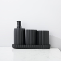 Ensemble d'accessoires de salle de bain en résine polymère de haute qualité, style européen moderne, pour hôtel