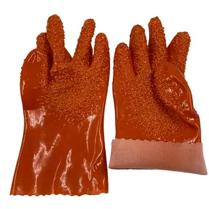 Anti-slip Waterproof PVC Coating Gloves Plastic Labor Protective Gloves