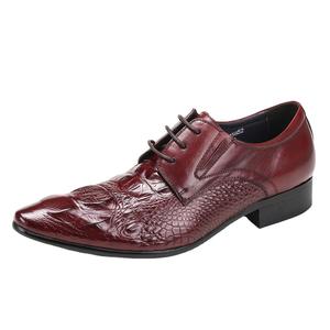 Chaussures Oxford pour hommes de style britannique de haute qualité, à lacets, doublure en cuir véritable, chaussures de bureau formelles, chaussures de cérémonie pour mariage - Product Image 1