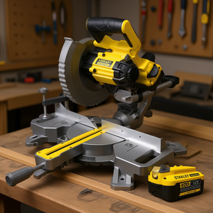 Sierra Ingletadora Inalámbrica Stanley Fatmax de 7 1/4 Pulgadas V20 con Batería de Iones de Litio Incluida - Product Image 3