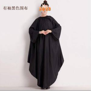 Delantal de peluquero de salón con logotipo personalizado de salida de fábrica profesional Capa de barbería de poliéster - Product Image 4