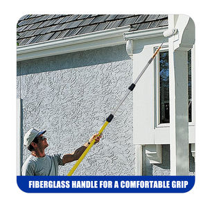 Cleaning Tools <b>Accessory</b> 13FT Adjustable Fiberglass Stick Plastic <b>Floor</b> Sweeping Broom Extension Pole - Product Image 5