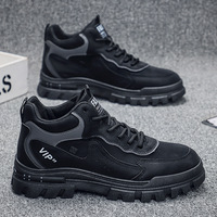 Chaussures de sport décontractées tendance pour hommes à semelle épaisse, antidérapantes, plates, confortables et respirantes, pour le travail en extérieur, printemps-automne