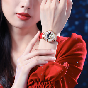 OUPINKE 3218 hermoso reloj de cuarzo Guangzhou para <span class=keywords><strong>mujer</strong></span> correa de cuero original impermeabilización de diamantes envío <span class=keywords><strong>gratis</strong></span> reloj de mano de ocio - Product Image 6