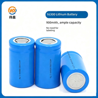 Baterai Lithium Silindris Weixin16300 37V 900mAh Bersertifikat Standar KC CE Korea untuk Penggunaan Elektronik Konsumen Buatan Cina