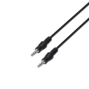 Cable estéreo de 3.5mm macho a macho, hasta 0.1w, 10m, color negro, ideal para conectar dispositivos de audio y transmitir sonido. - Product Image 1