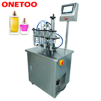 Machine de remplissage semi-automatique à 4 têtes pour flacons de 1L, pour alcool, eau, parfum, système de remplissage de précision
