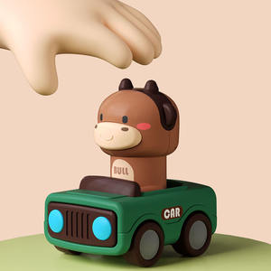 Vente en gros de jouet pour bébé voiture à tirer jouet voiture bébé en matériau sûr et non toxique avec boîte de couleur - Product Image 2