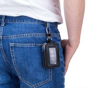 Porta Llaves de Cuero con Cierre, Doble Capa, Mini Funda para Llaves de Coche, Accesorio de Moda para Hombre y Mujer - Product Image 3