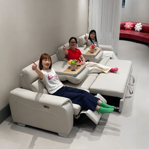 Banken Luxe Modulaire Sectionele 5-zits Multifunctionele Opvouwbare Slaapbank Elektrische Fauteuil Sofa Woonkamer Sofa Leverancier - Product Image 1