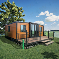 Maison conteneur extensible de luxe FLKT avec terrasse, maisons modulaires préfabriquées à 2 chambres, mini-maison pliable pour les États-Unis