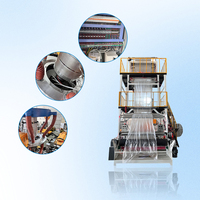 Machine de soufflage de film plastique multicouche co-extrudé HDPE biodégradable Go Lead, à haute productivité et à économie d'énergie