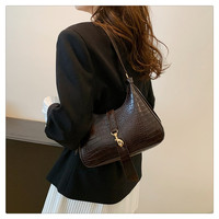 Vintage Casual Damen Frühling Sommer Reißverschluss Einzel-Schulterriemen Unterarm-Tasche Modisch Beliebt