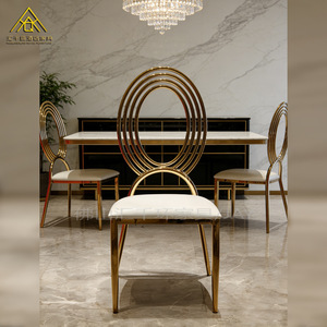 Huiqianhuan Upholstered Velvet Dining <b>Chair</b> Metal Legs Hotel Banquet Wedding Restaurant Club Use - Product Image 2