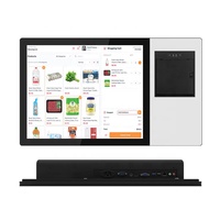 Sinmar-Tableta montada en la pared de 17 pulgadas para restaurante, tablet Aio Windows, Android Pos, con impresora térmica integrada