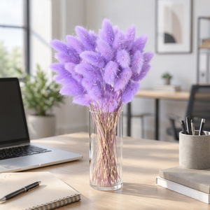 Bouquets de fleurs séchées herbes, 50 pièces, plantes en queue de lapin, lagure ovale, prix d'usine - Product Image 1