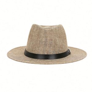 Chapeau Fedora Vintage d'Été en Tissu de Bambou pour Homme, Chapeau de Soleil Panama pour la Plage, la Pêche, les Voyages et l'Usage Quotidien en Extérieur - Product Image 6