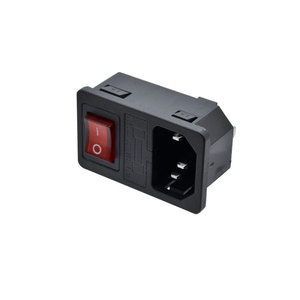 สายไฟ3รูแบบ3รูฝัง AC-01แบบ Triplex 1พร้อมสวิตช์ฟิวส์ - Product Image 1