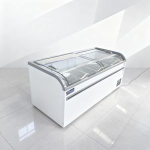 Congélateur d'îlot commercial personnalisable, vitrine de supermarché, congélateur d'îlot - Product Image 2