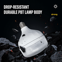 Ampoule LED Tri-Proof à Haute Luminosité avec Couverture en PC, Étanche IP65, Culot E27, Lampe Globe Économe en Énergie pour Usage Domestique