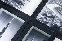 Nouvelle Arrivée Cadre Photo Moderne en Bois Noir Effet Ombre Impression UV Léger Durable Fixation Murale Tailles 5x7 A3/A4 Verre UV