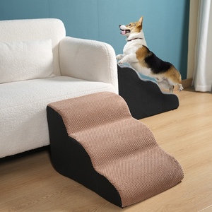 Dropshipping antideslizante esponja mascota perro escalera, cubierta exterior extraíble, escalones para perros escaleras para cama - Product Image 5